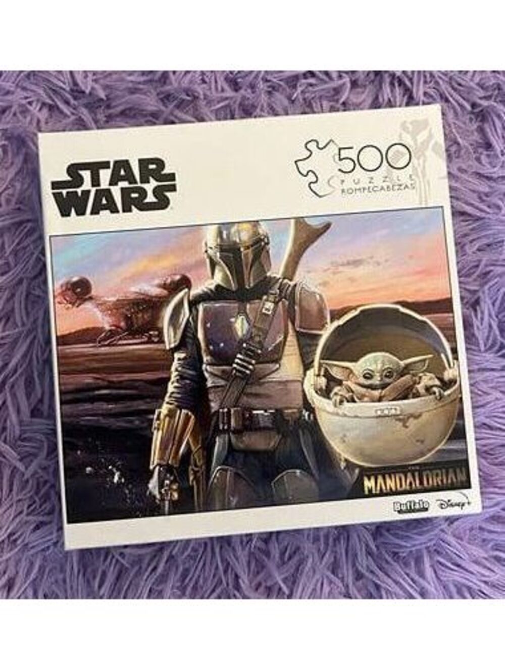 Buffalo Games Star Wars The Mandalorian Grogu Baby Yoda 500 Piece Jigsaw Puzzle